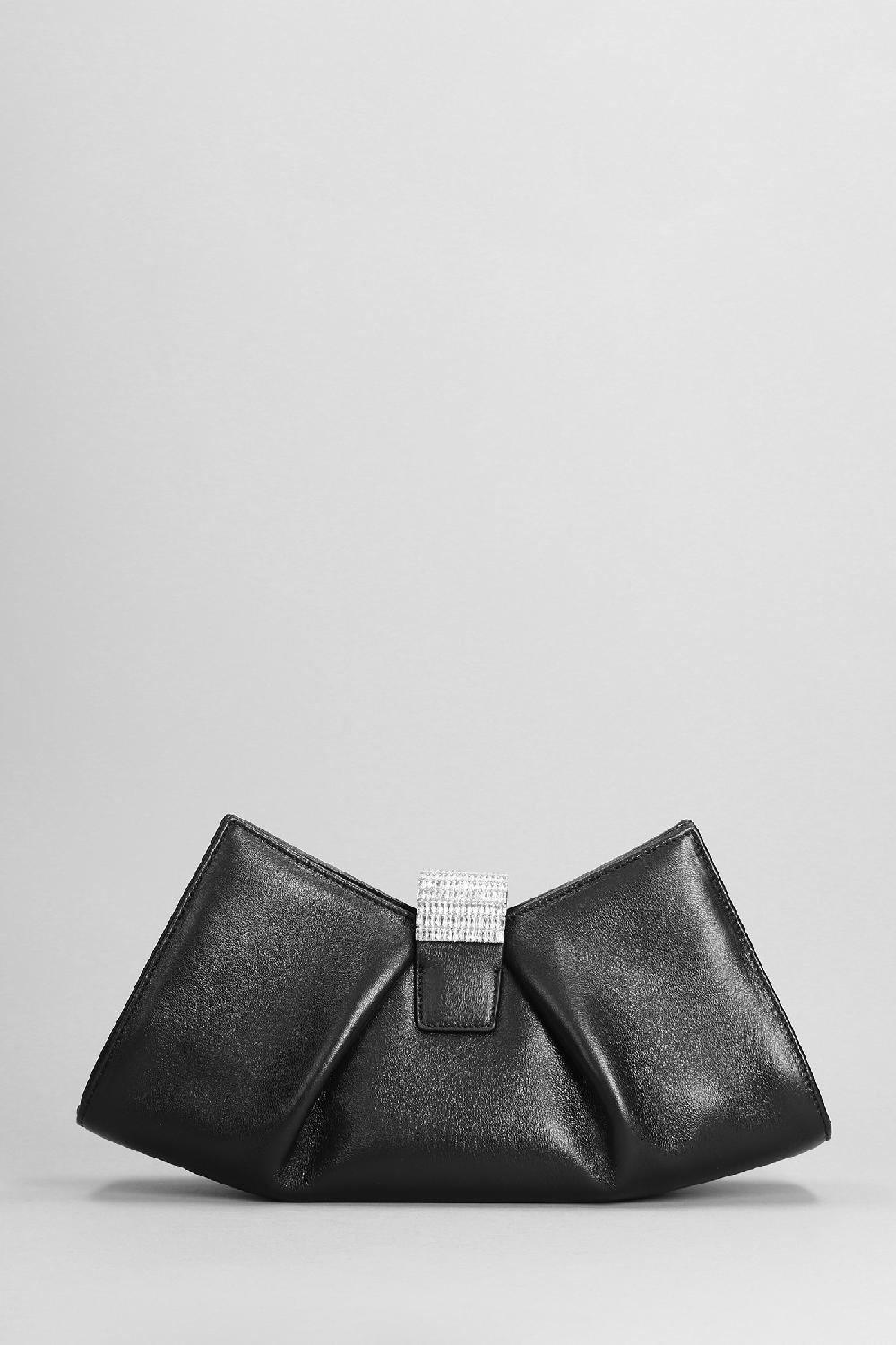 Deliberti Giuseppe Zanotti Pochette In Pelle Nera Cod. 403357 - Deliberti The Luxury Shopping