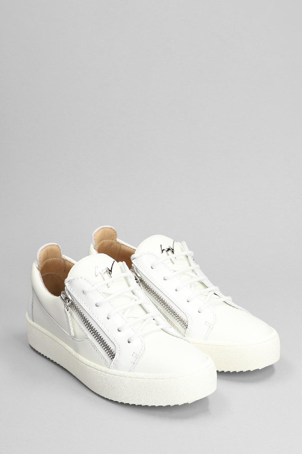 Deliberti Giuseppe Zanotti Sneakers Gail In Pelle Bianca Cod. 391849 - Deliberti The Luxury Shopping