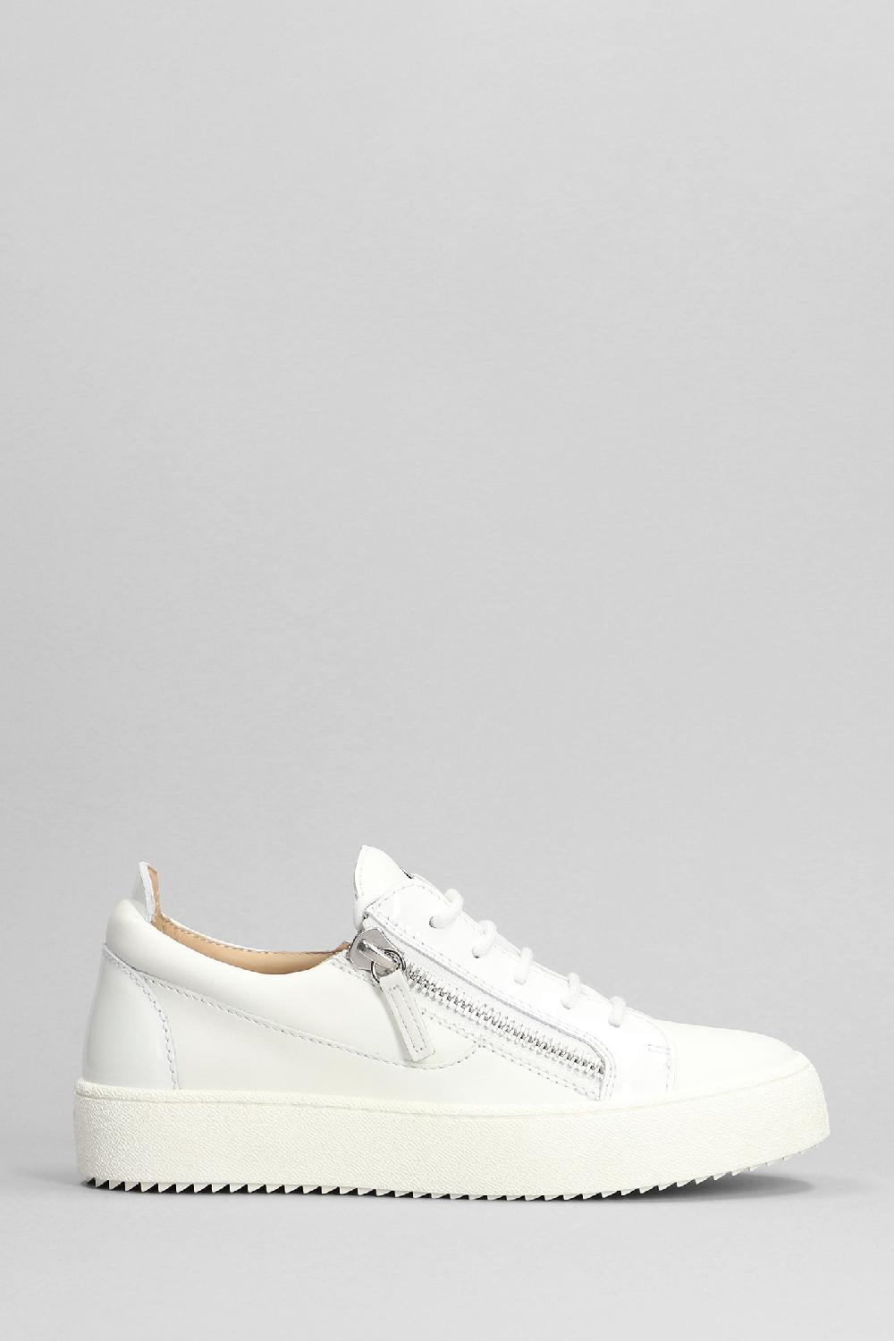 Deliberti Giuseppe Zanotti Sneakers gail in pelle bianca cod. 391849 - Deliberti The Luxury Shopping