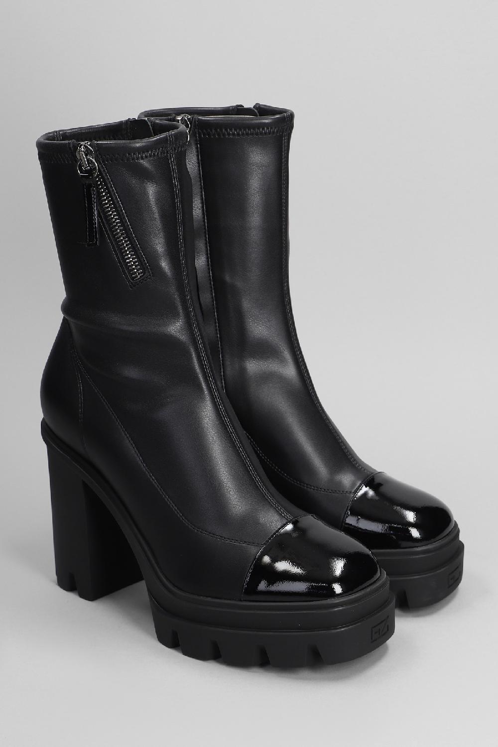 Deliberti Giuseppe Zanotti Tronchetti Tacco Alto Kokebi In Pelle Nera Cod. 402243 - Deliberti The Luxury Shopping