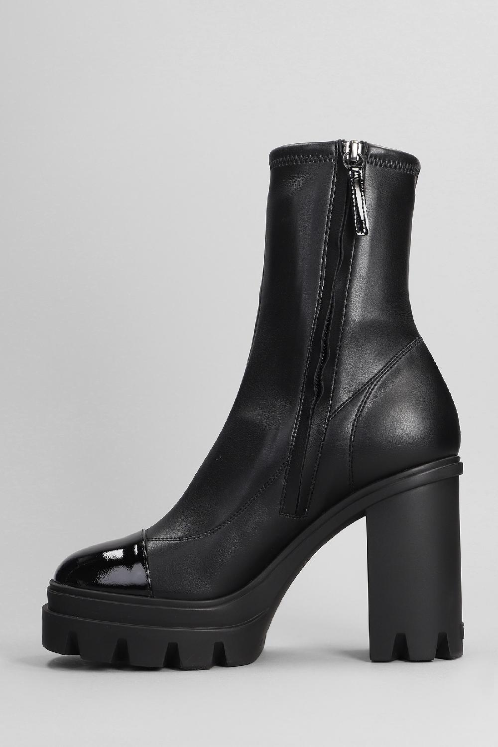 Deliberti Giuseppe Zanotti Tronchetti Tacco Alto Kokebi In Pelle Nera Cod. 402243 - Deliberti The Luxury Shopping