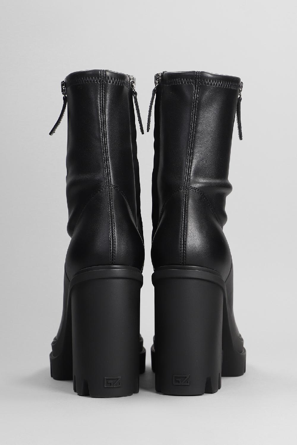 Deliberti Giuseppe Zanotti Tronchetti Tacco Alto Kokebi In Pelle Nera Cod. 402243 - Deliberti The Luxury Shopping