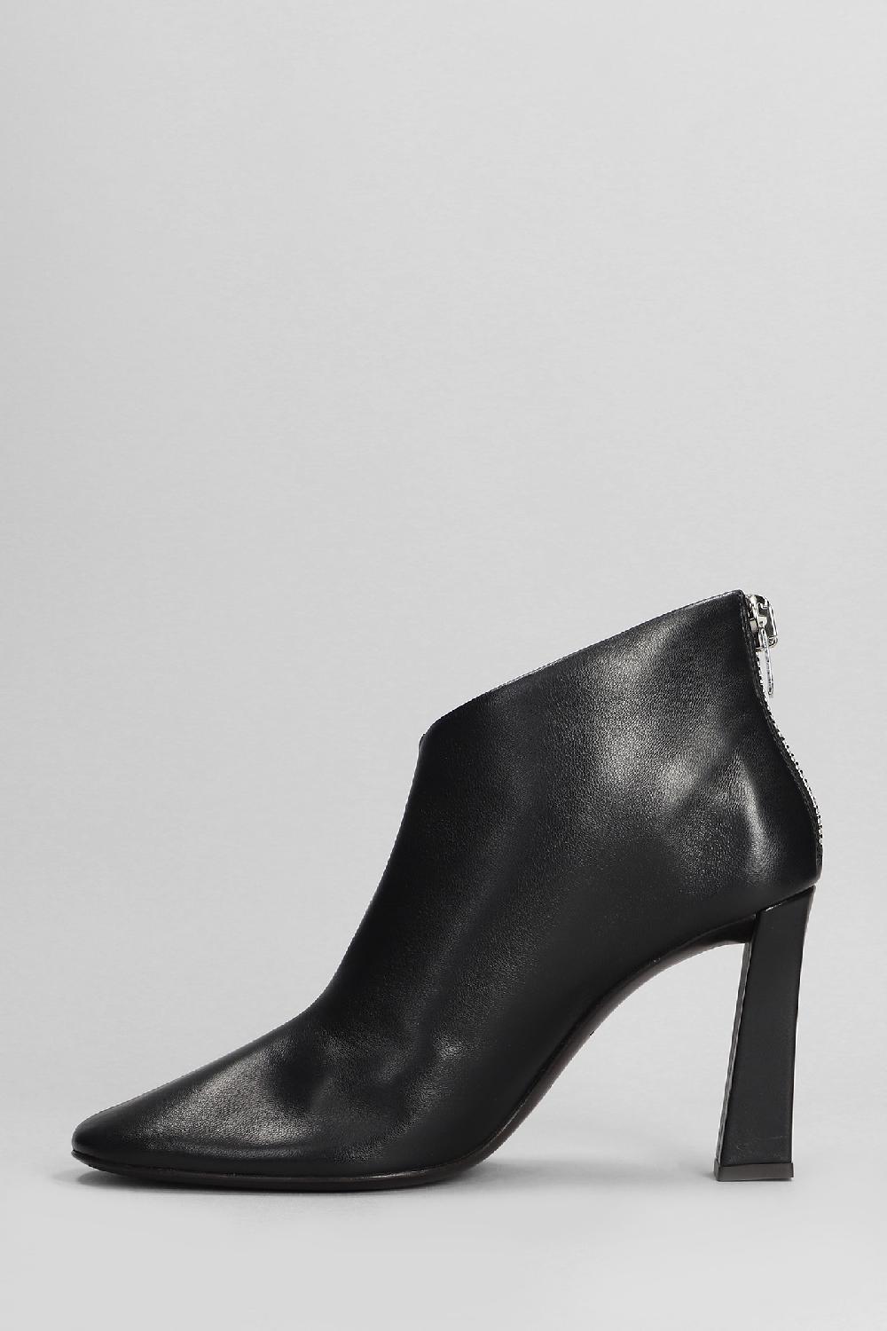 Deliberti Giuseppe Zanotti Tronchetti Tacco Alto Losie Bootie 90 In Pelle Nera Cod. 403802 - Deliberti The Luxury Shopping