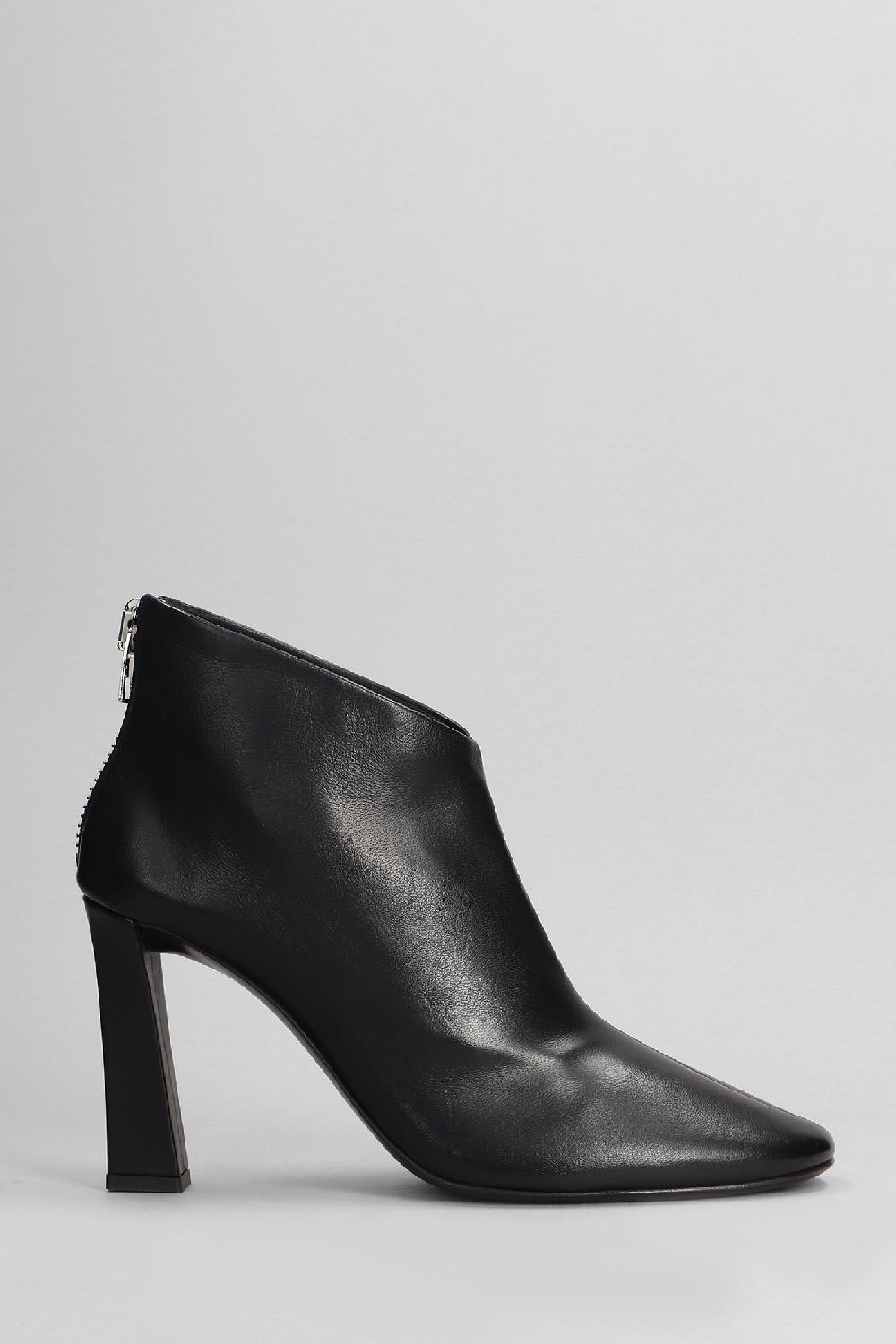 Deliberti Giuseppe Zanotti Tronchetti tacco alto losie bootie 90 in pelle nera cod. 403802 - Deliberti The Luxury Shopping