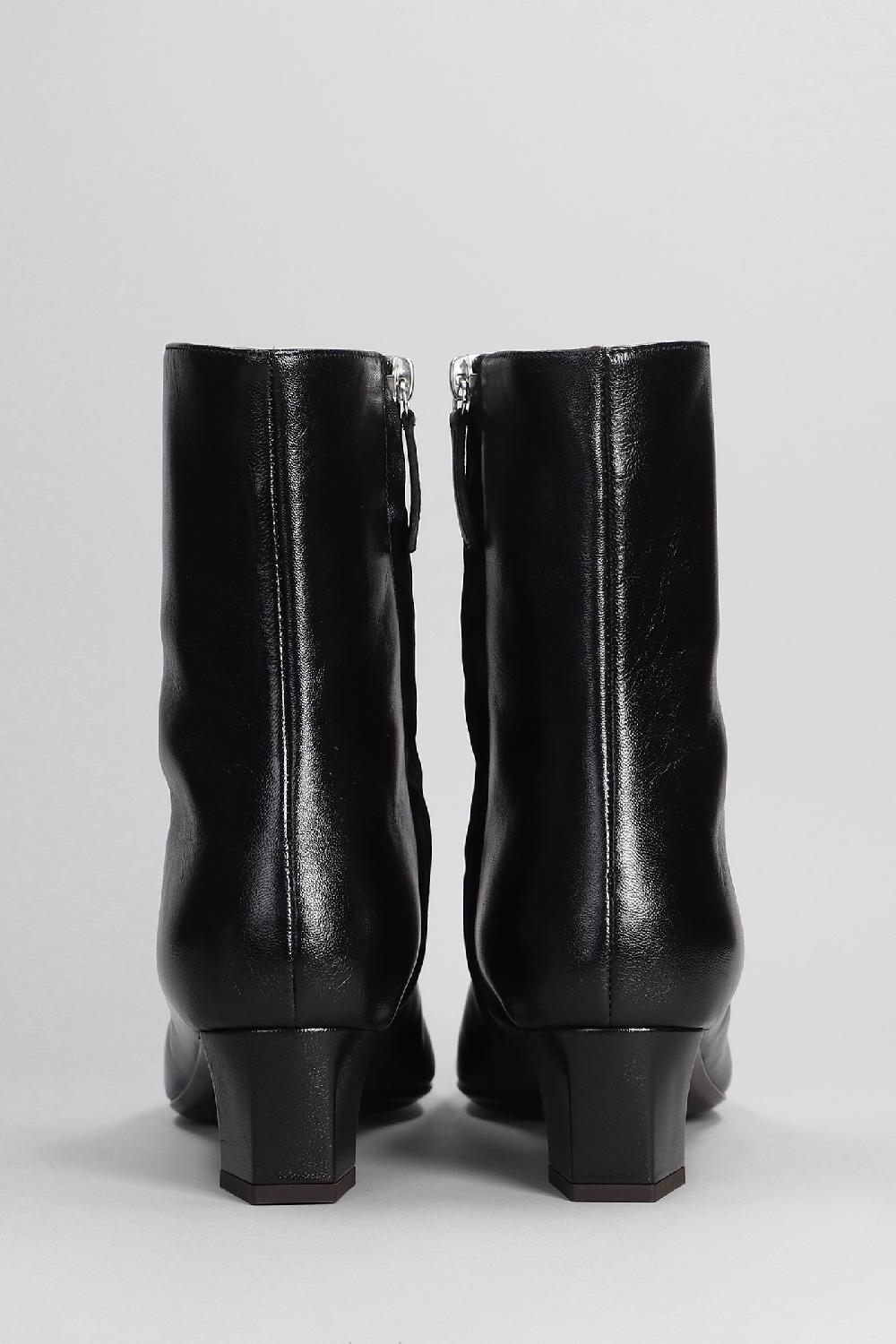 Deliberti Giuseppe Zanotti Tronchetti Tacco Basso Oranie In Pelle Nera Cod. 402230 - Deliberti The Luxury Shopping