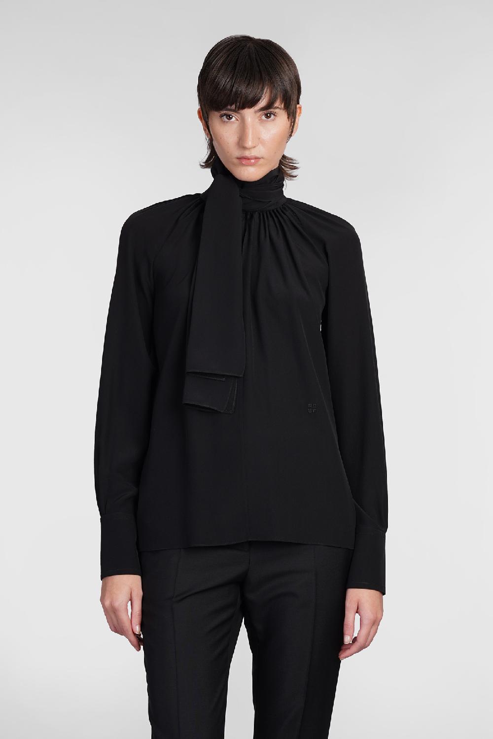 Deliberti Givenchy Blusa in seta nera cod. 406447 - Deliberti The Luxury Shopping