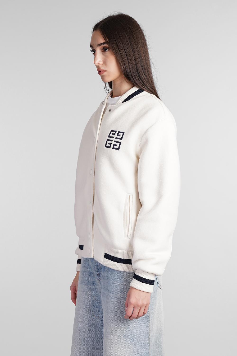 Deliberti Givenchy Bomber In Lana Beige Cod. 406446 - Deliberti The Luxury Shopping