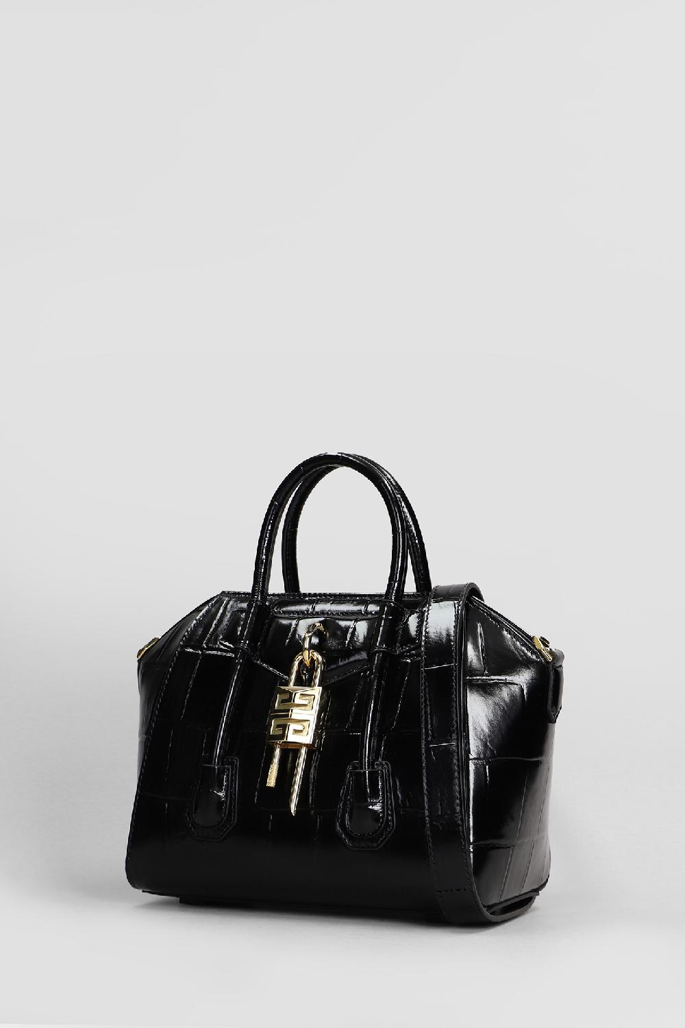 Deliberti Givenchy Borsa A Spalla Antigona Lock Mini In Pelle Nera Cod. 409599 - Deliberti The Luxury Shopping