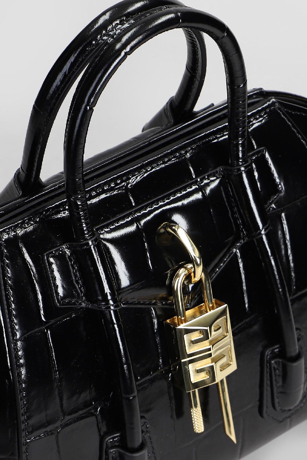 Deliberti Givenchy Borsa A Spalla Antigona Lock Mini In Pelle Nera Cod. 409599 - Deliberti The Luxury Shopping