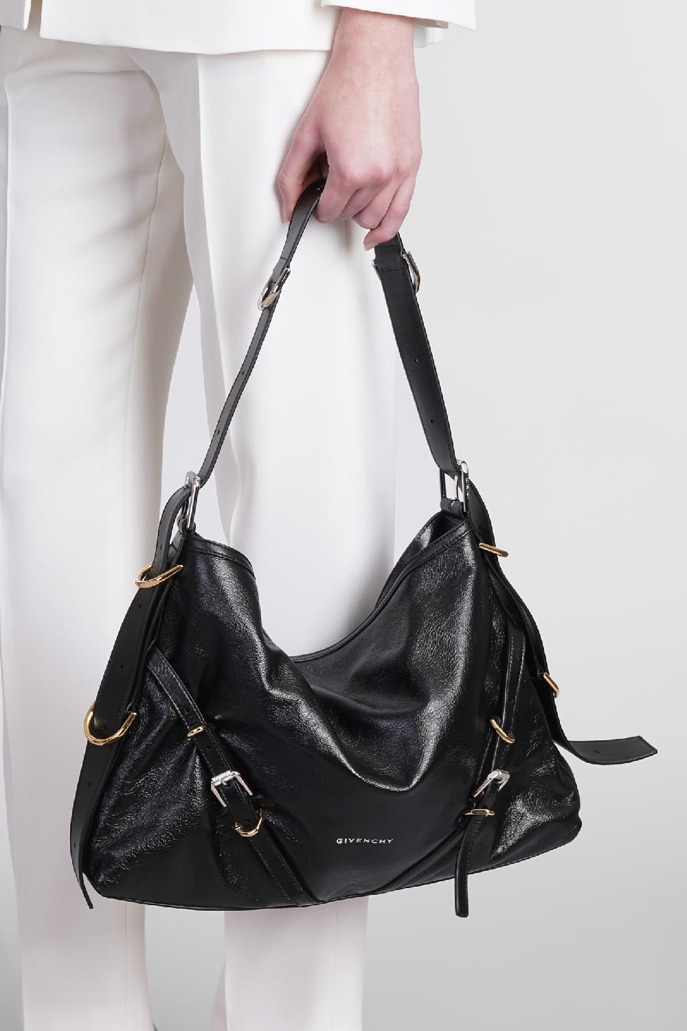 Deliberti Givenchy Borsa A Spalla Voyou In Pelle Nera Cod. 373610 - Deliberti The Luxury Shopping
