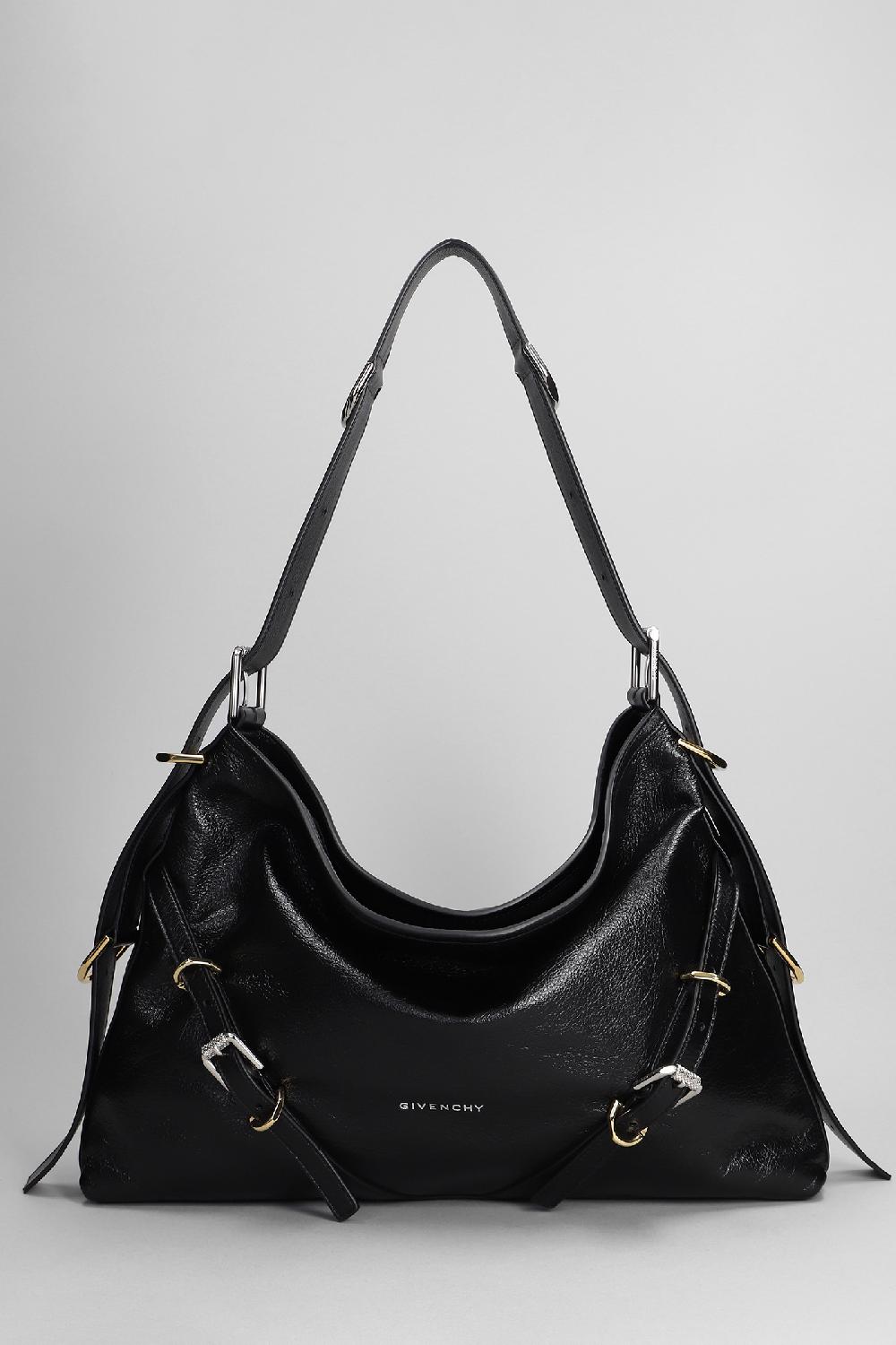 Deliberti Givenchy Borsa a spalla voyou in pelle nera cod. 373610 - Deliberti The Luxury Shopping