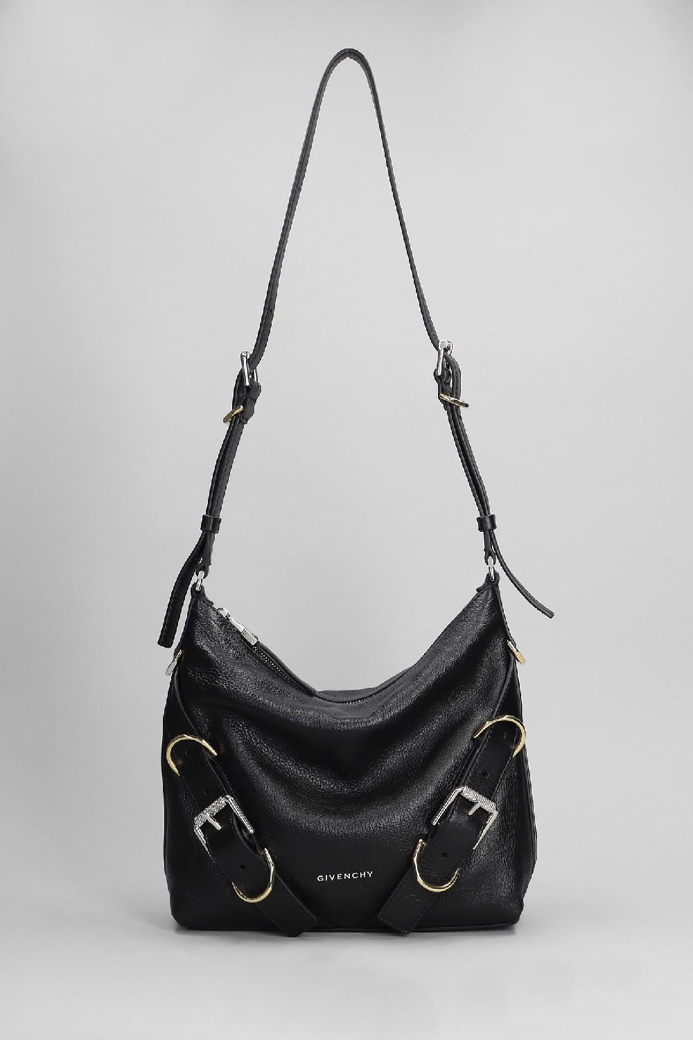 Deliberti Givenchy Borsa a spalla voyou in pelle nera cod. 394578 - Deliberti The Luxury Shopping