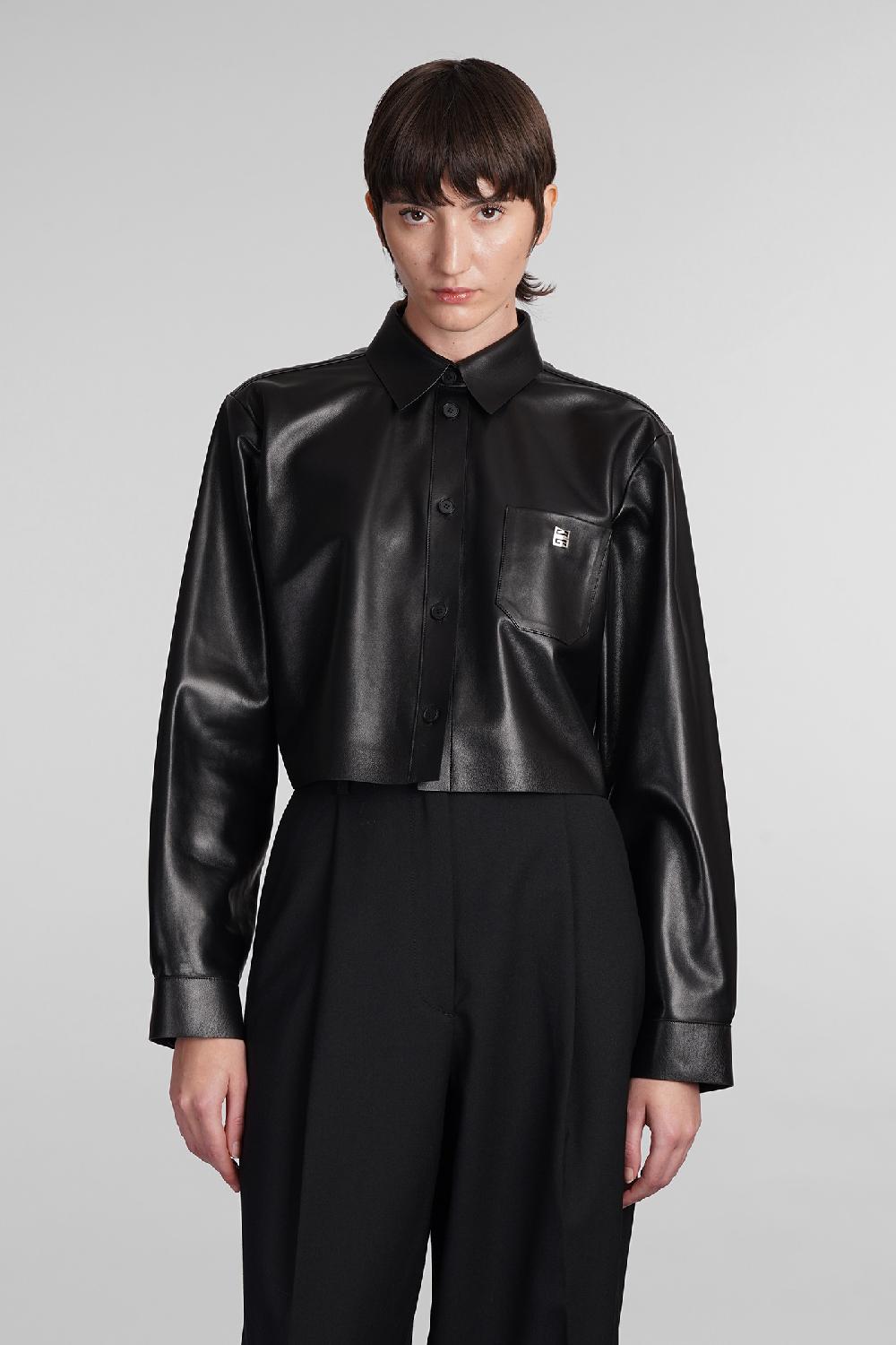 Deliberti Givenchy Camicia in pelle nera cod. 406443 - Deliberti The Luxury Shopping