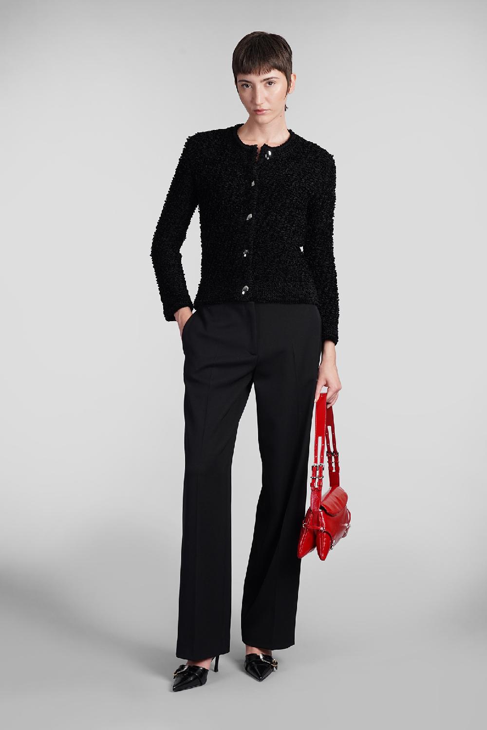 Deliberti Givenchy Cardigan In Lana Nera Cod. 409598 - Deliberti The Luxury Shopping