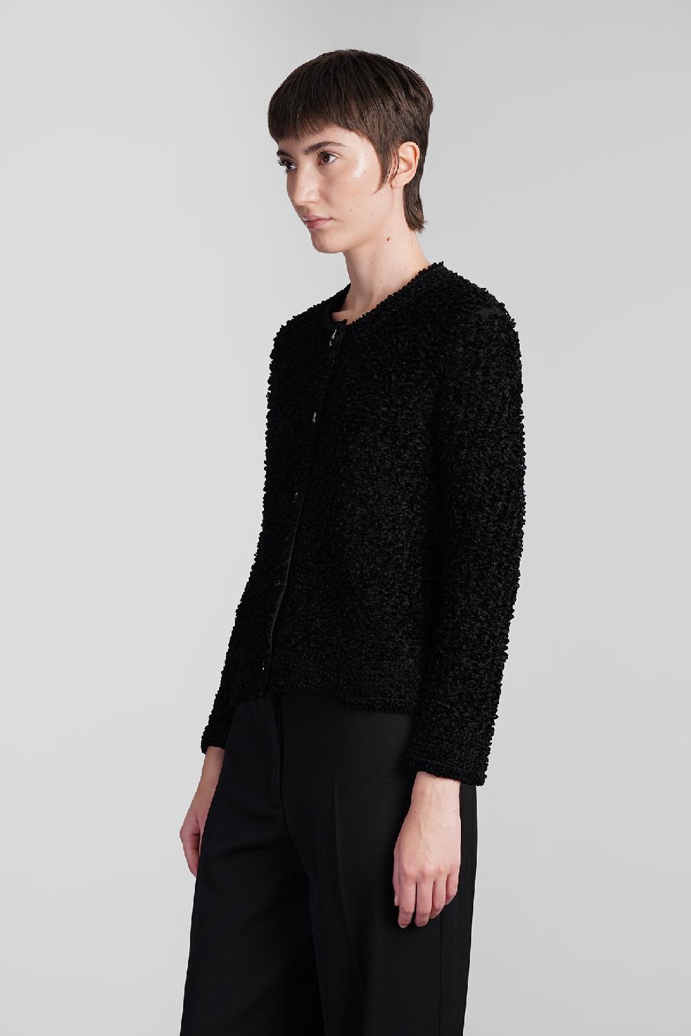 Deliberti Givenchy Cardigan In Lana Nera Cod. 409598 - Deliberti The Luxury Shopping