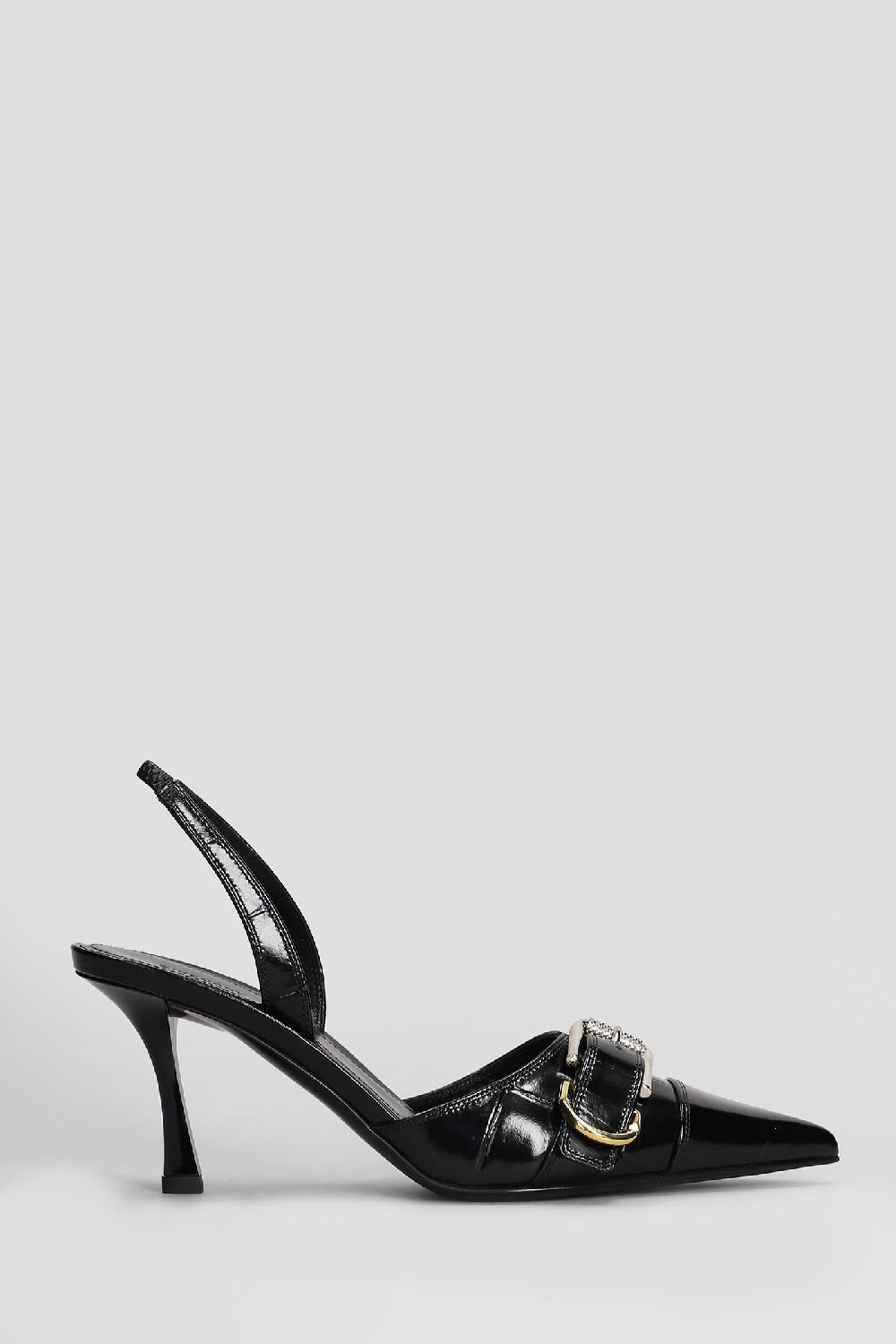 Deliberti Givenchy Decollete voyou slingback in pelle nera cod. 409595 - Deliberti The Luxury Shopping