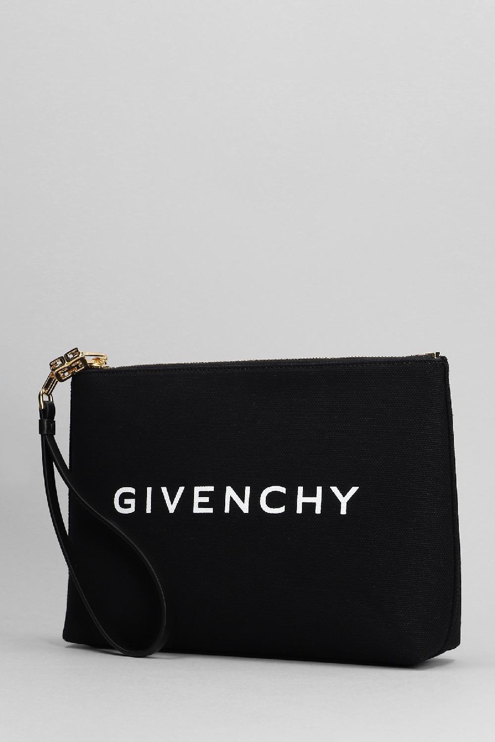 Deliberti Givenchy Pochette Travel Pouch In Cotone Nero Cod. 392596 - Deliberti The Luxury Shopping