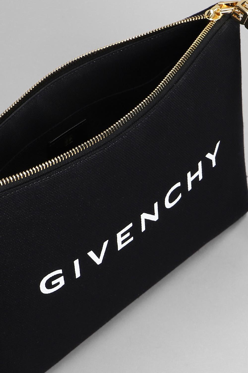 Deliberti Givenchy Pochette Travel Pouch In Cotone Nero Cod. 392596 - Deliberti The Luxury Shopping