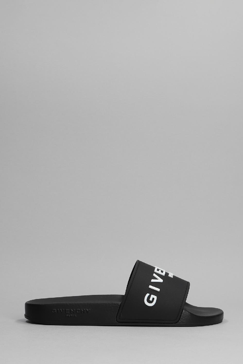 Deliberti Givenchy Sandali flats in gomma nera cod. 366885 - Deliberti The Luxury Shopping