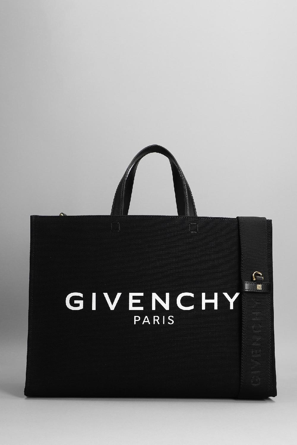 Deliberti Givenchy Tote in pelle e tessuto nero cod. 361097 - Deliberti The Luxury Shopping