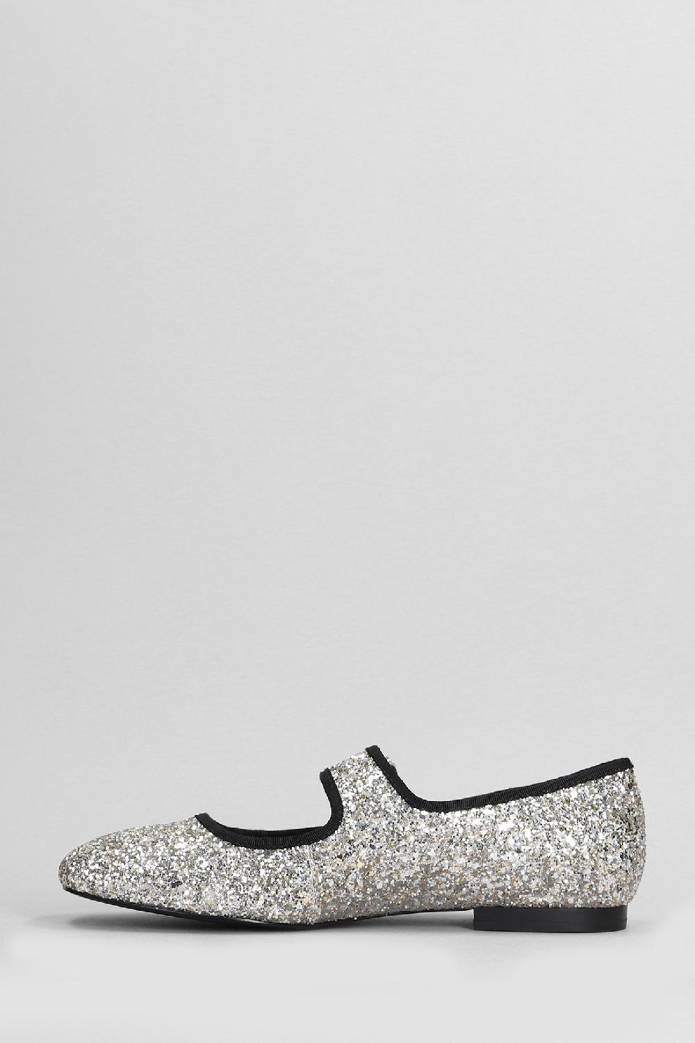 Deliberti Gold & Rouge Ballerine Kalu In Glitter Argento Cod. 405265 - Deliberti The Luxury Shopping