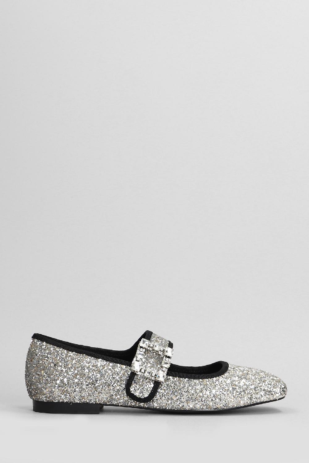 Deliberti Gold & Rouge Ballerine kalu in glitter argento cod. 405265 - Deliberti The Luxury Shopping