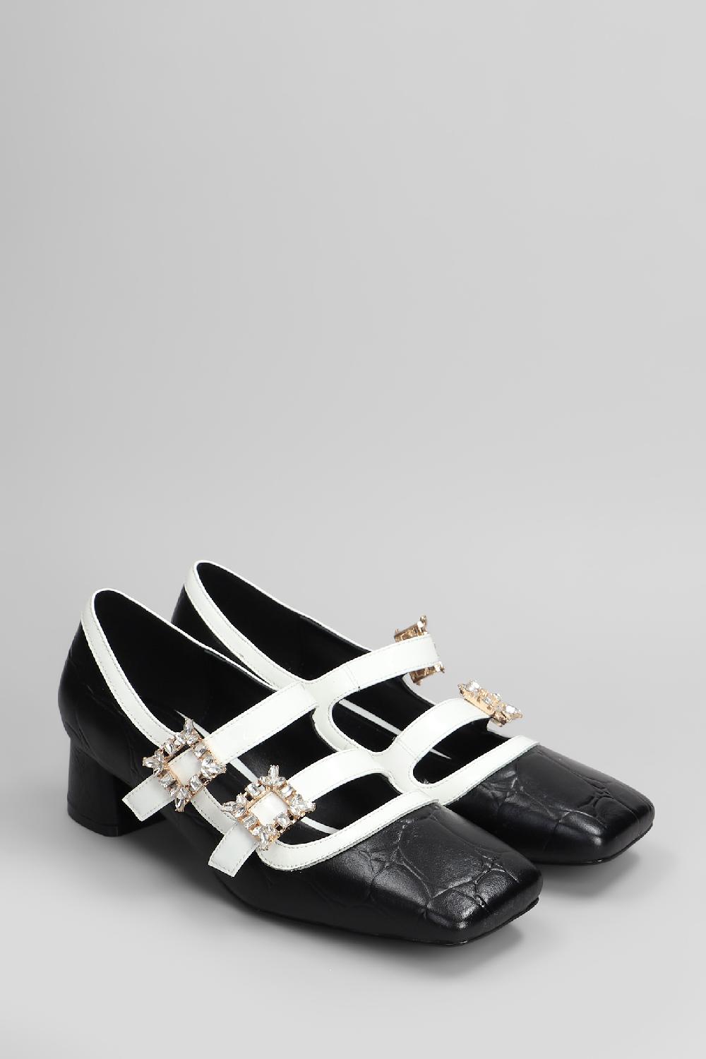 Deliberti Gold & Rouge Decollete Liba In Pelle Nera Cod. 405264 - Deliberti The Luxury Shopping