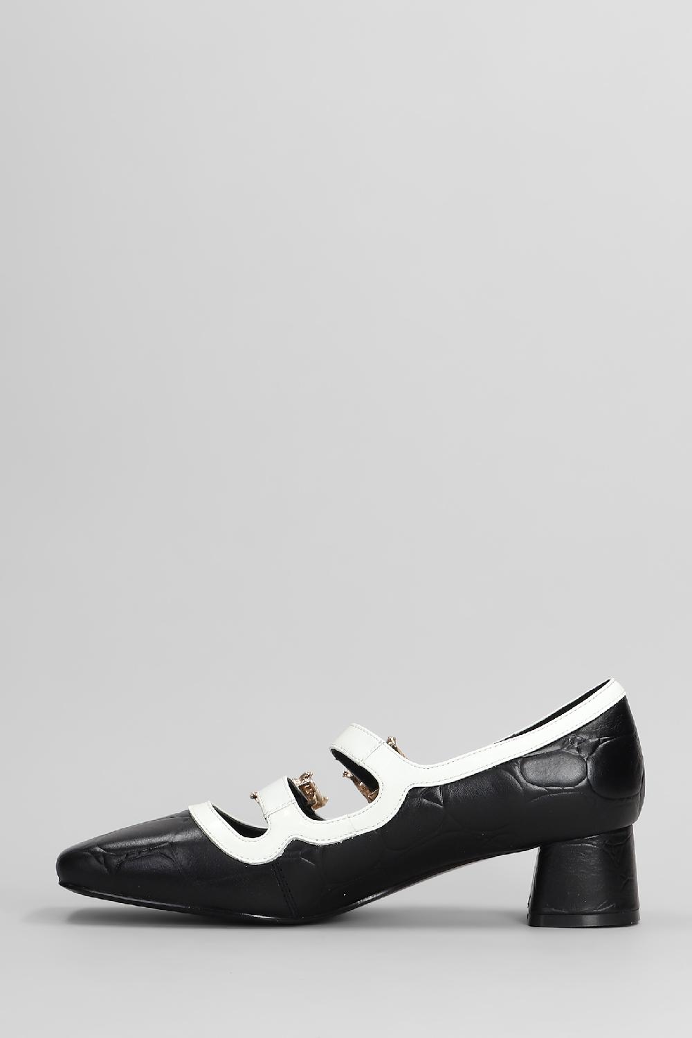 Deliberti Gold & Rouge Decollete Liba In Pelle Nera Cod. 405264 - Deliberti The Luxury Shopping
