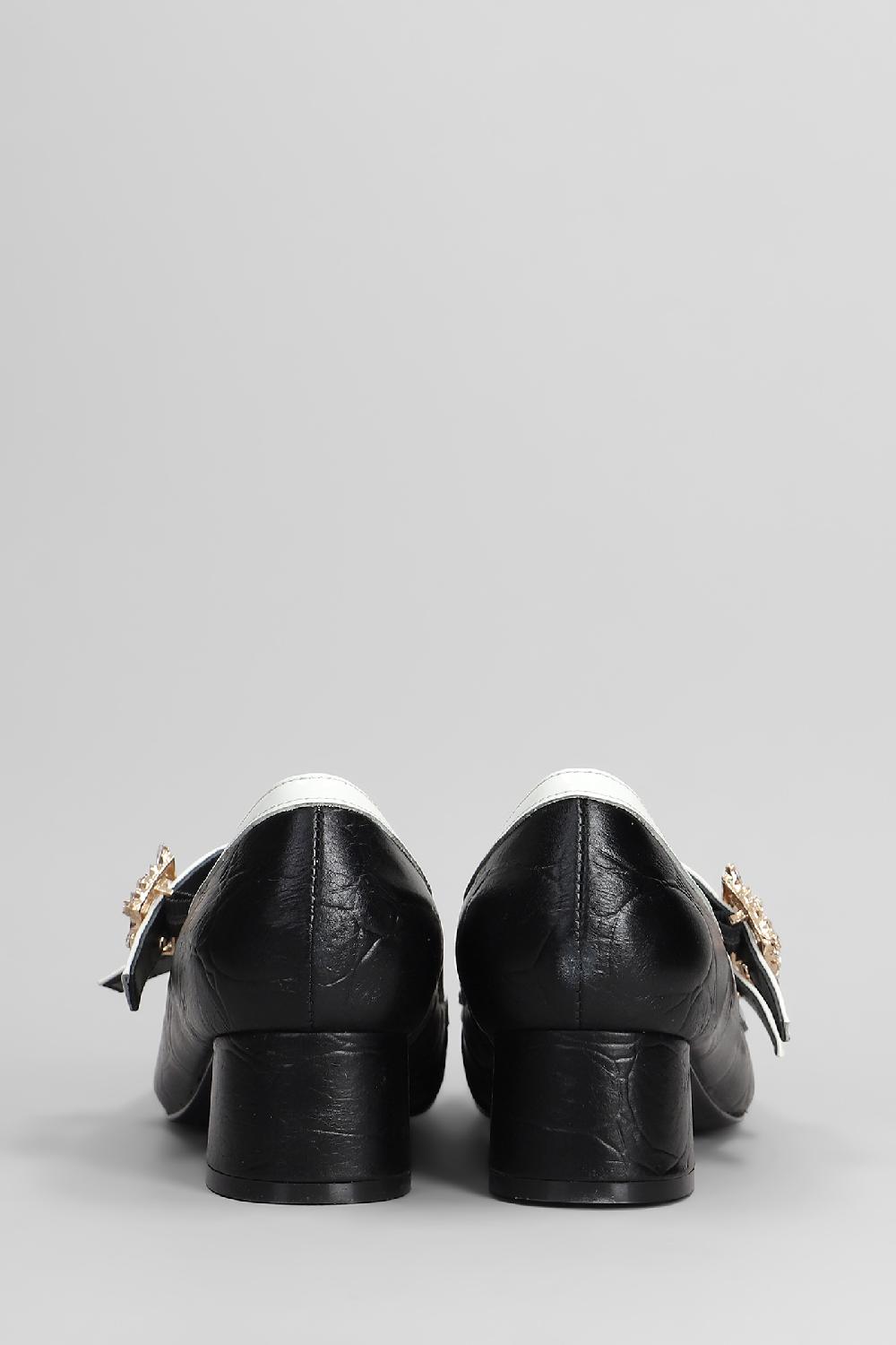 Deliberti Gold & Rouge Decollete Liba In Pelle Nera Cod. 405264 - Deliberti The Luxury Shopping