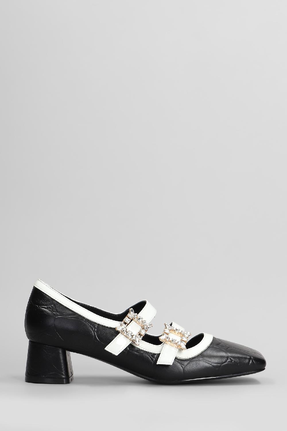 Deliberti Gold & Rouge Decollete liba in pelle nera cod. 405264 - Deliberti The Luxury Shopping