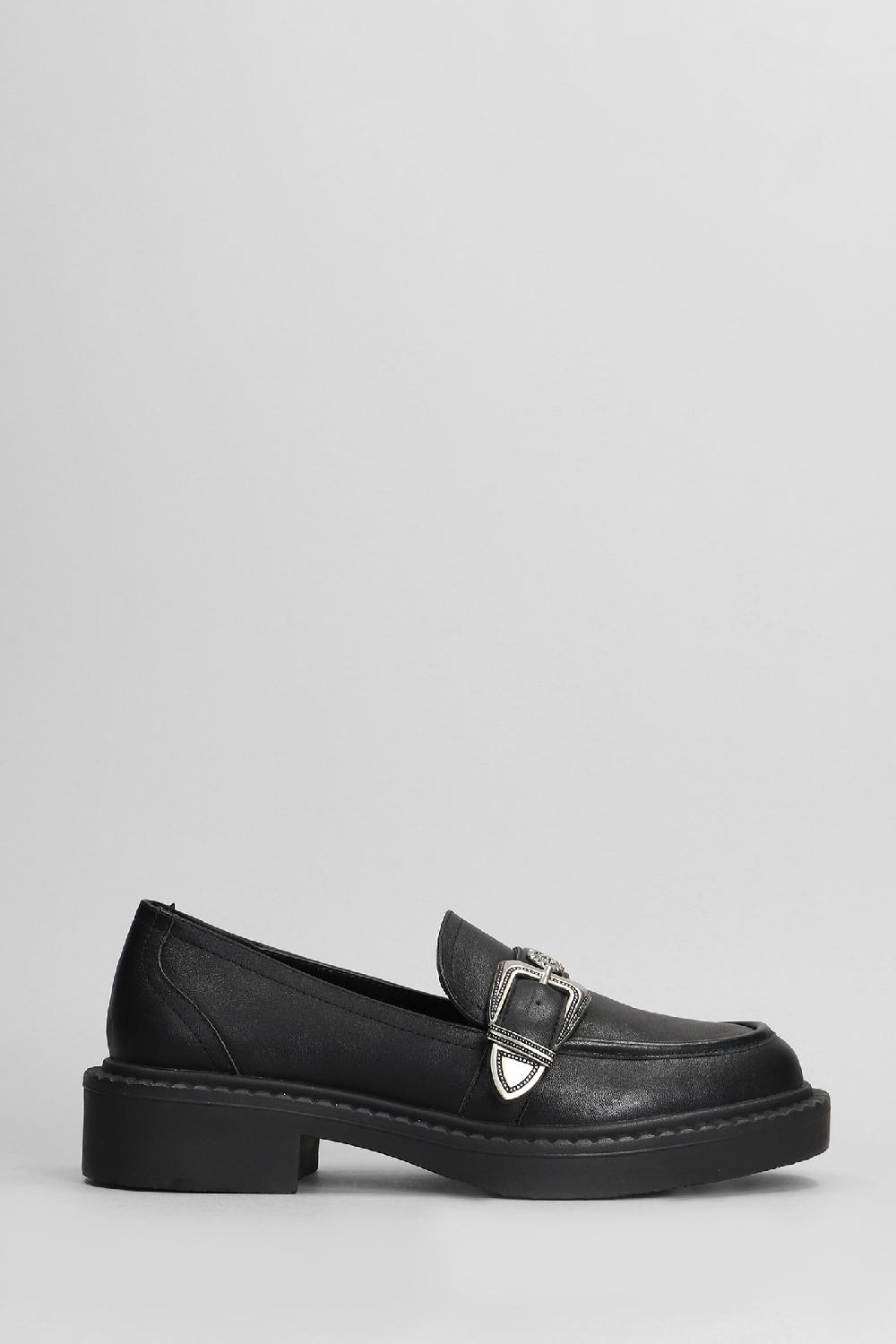 Deliberti Gold & Rouge Mocassini bilou in pelle nera cod. 405267 - Deliberti The Luxury Shopping