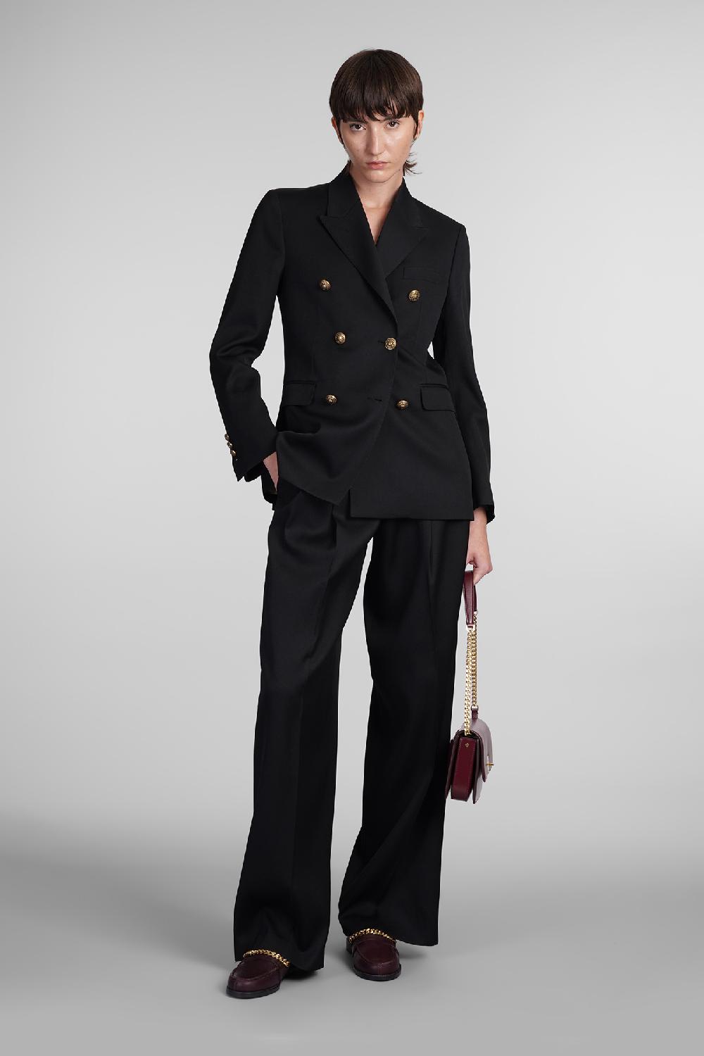 Deliberti Golden Goose Deluxe Brand Blazer In Lana Nera Cod. 394396 - Deliberti The Luxury Shopping