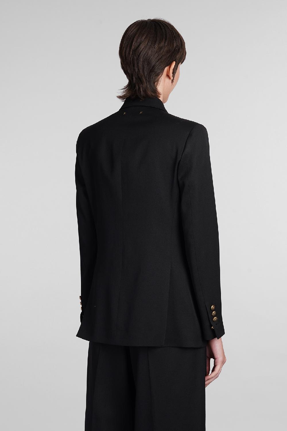 Deliberti Golden Goose Deluxe Brand Blazer In Lana Nera Cod. 394396 - Deliberti The Luxury Shopping