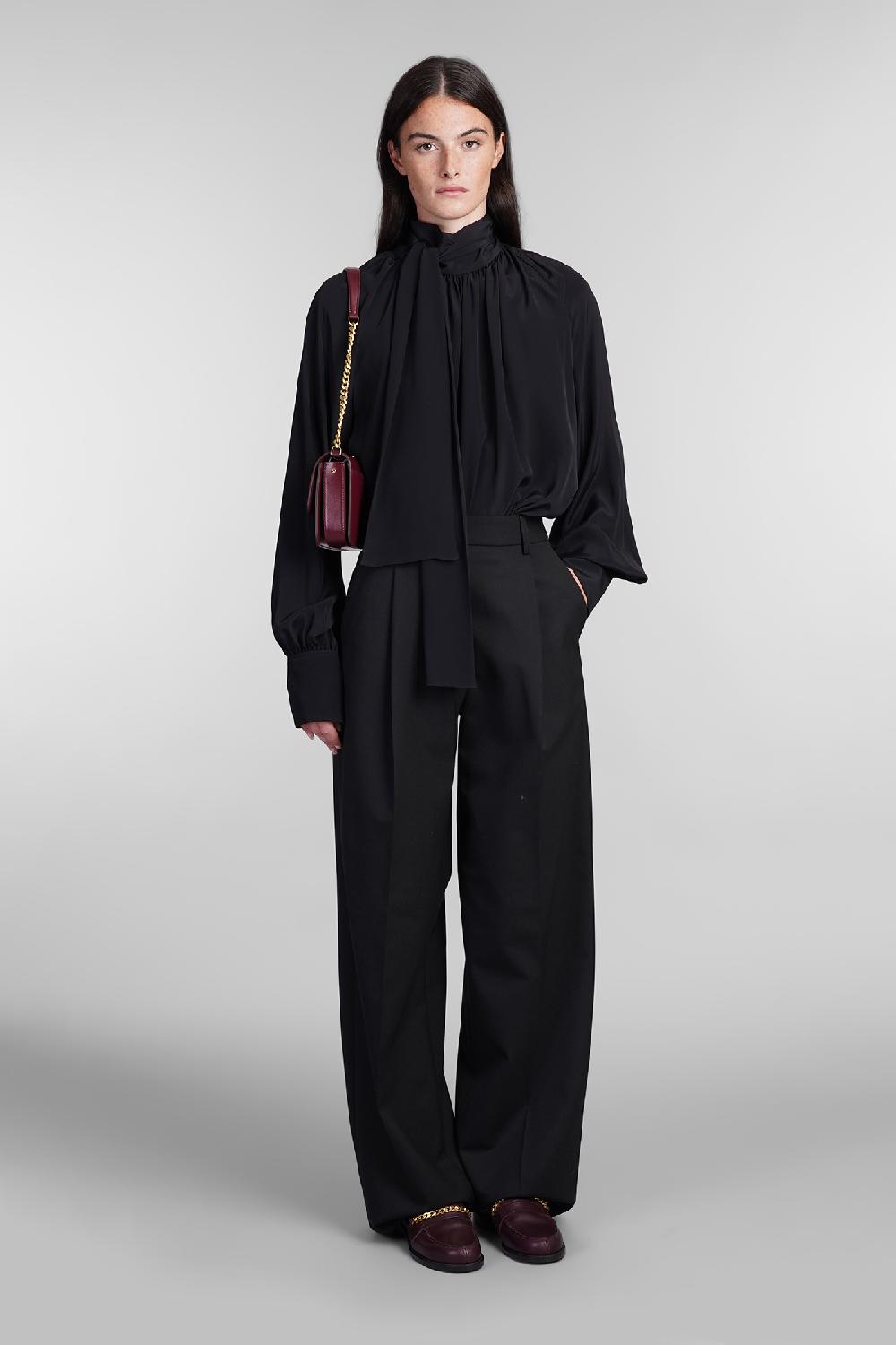 Deliberti Golden Goose Deluxe Brand Blusa In Seta Nera Cod. 402268 - Deliberti The Luxury Shopping