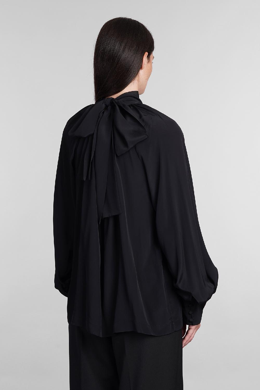 Deliberti Golden Goose Deluxe Brand Blusa In Seta Nera Cod. 402268 - Deliberti The Luxury Shopping