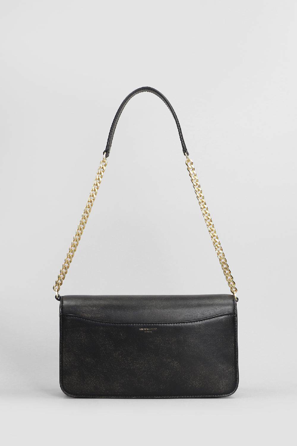 Deliberti Golden Goose Deluxe Brand Borsa A Spalla Gioia In Pelle Nera Cod. 404706 - Deliberti The Luxury Shopping