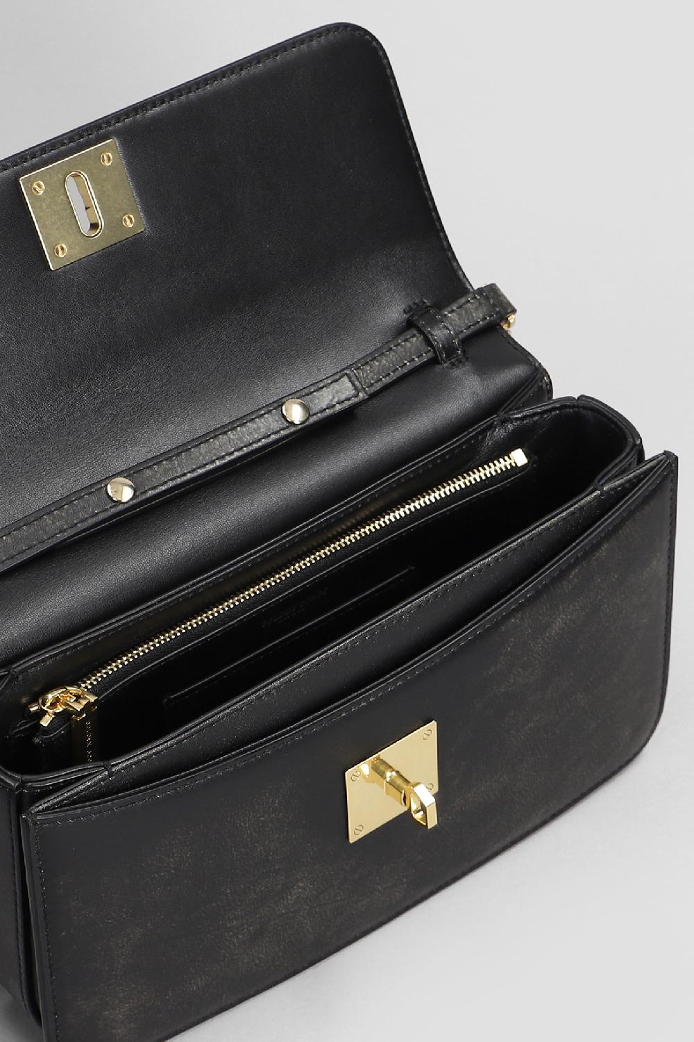 Deliberti Golden Goose Deluxe Brand Borsa A Spalla Gioia In Pelle Nera Cod. 404706 - Deliberti The Luxury Shopping