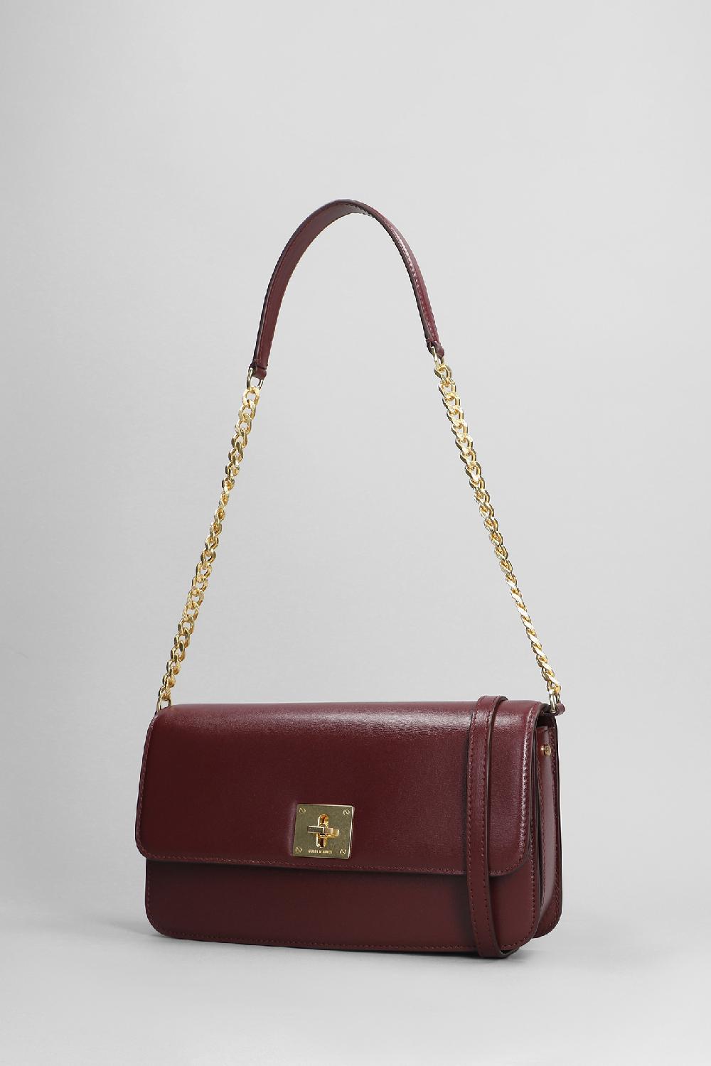 Deliberti Golden Goose Deluxe Brand Borsa A Spalla Gioia In Pelle Bordeaux Cod. 401927 - Deliberti The Luxury Shopping