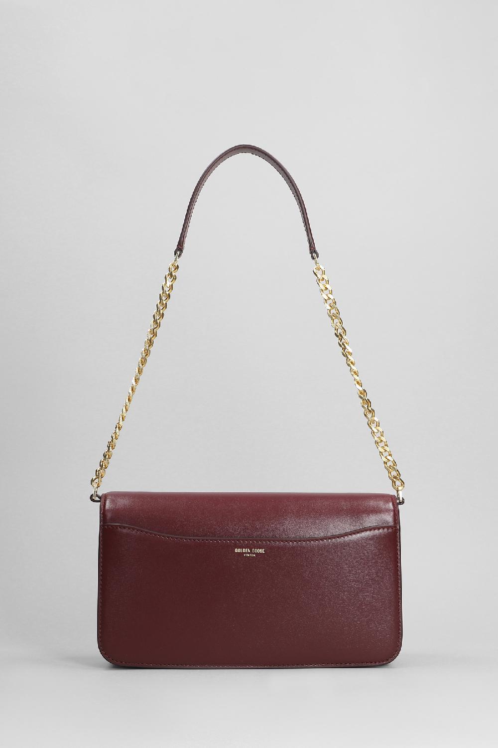 Deliberti Golden Goose Deluxe Brand Borsa A Spalla Gioia In Pelle Bordeaux Cod. 401927 - Deliberti The Luxury Shopping