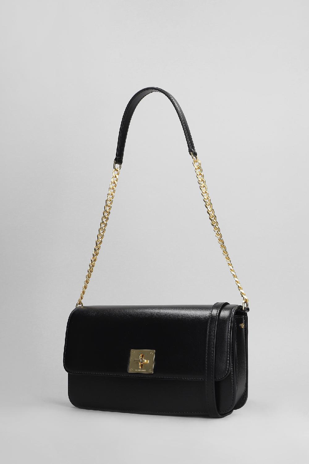 Deliberti Golden Goose Deluxe Brand Borsa A Spalla Gioia In Pelle Nera Cod. 401935 - Deliberti The Luxury Shopping