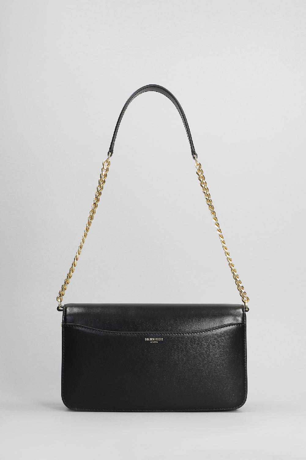 Deliberti Golden Goose Deluxe Brand Borsa A Spalla Gioia In Pelle Nera Cod. 401935 - Deliberti The Luxury Shopping
