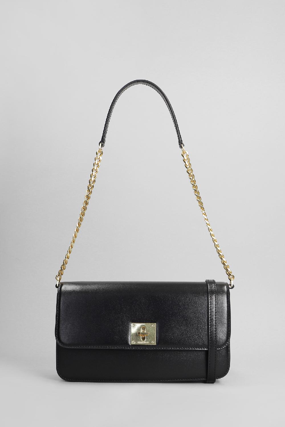 Deliberti Golden Goose Deluxe Brand Borsa a spalla gioia in pelle nera cod. 401935 - Deliberti The Luxury Shopping