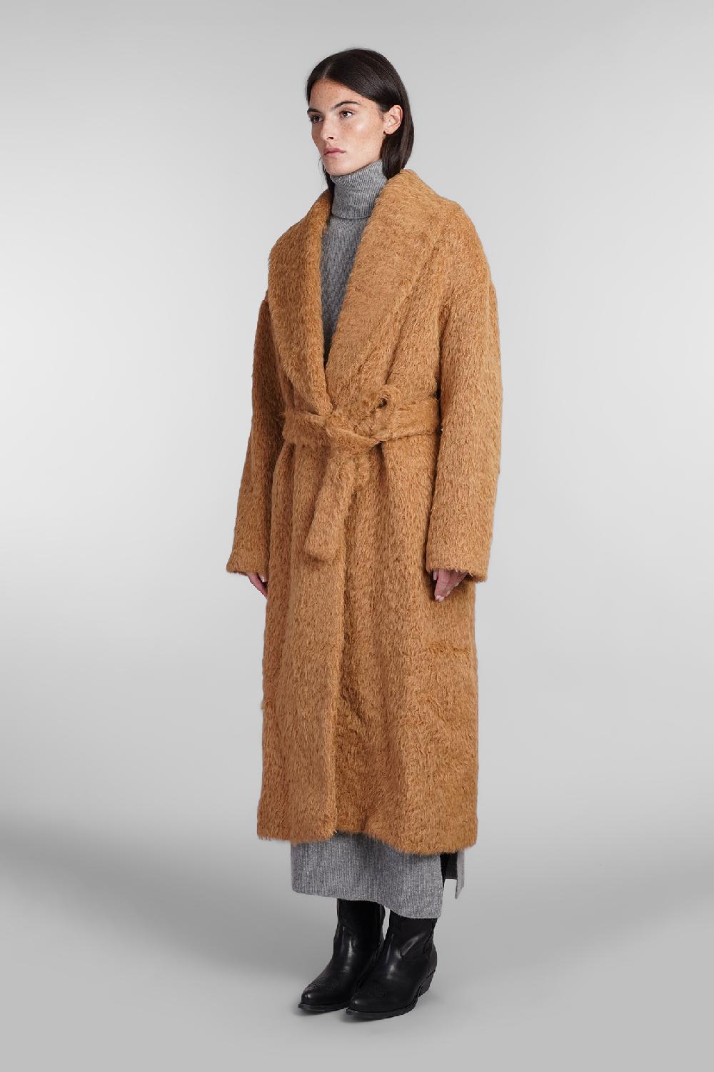 Deliberti Golden Goose Deluxe Brand Cappotto In Lana Cuoio Naturale Cod. 404851 - Deliberti The Luxury Shopping