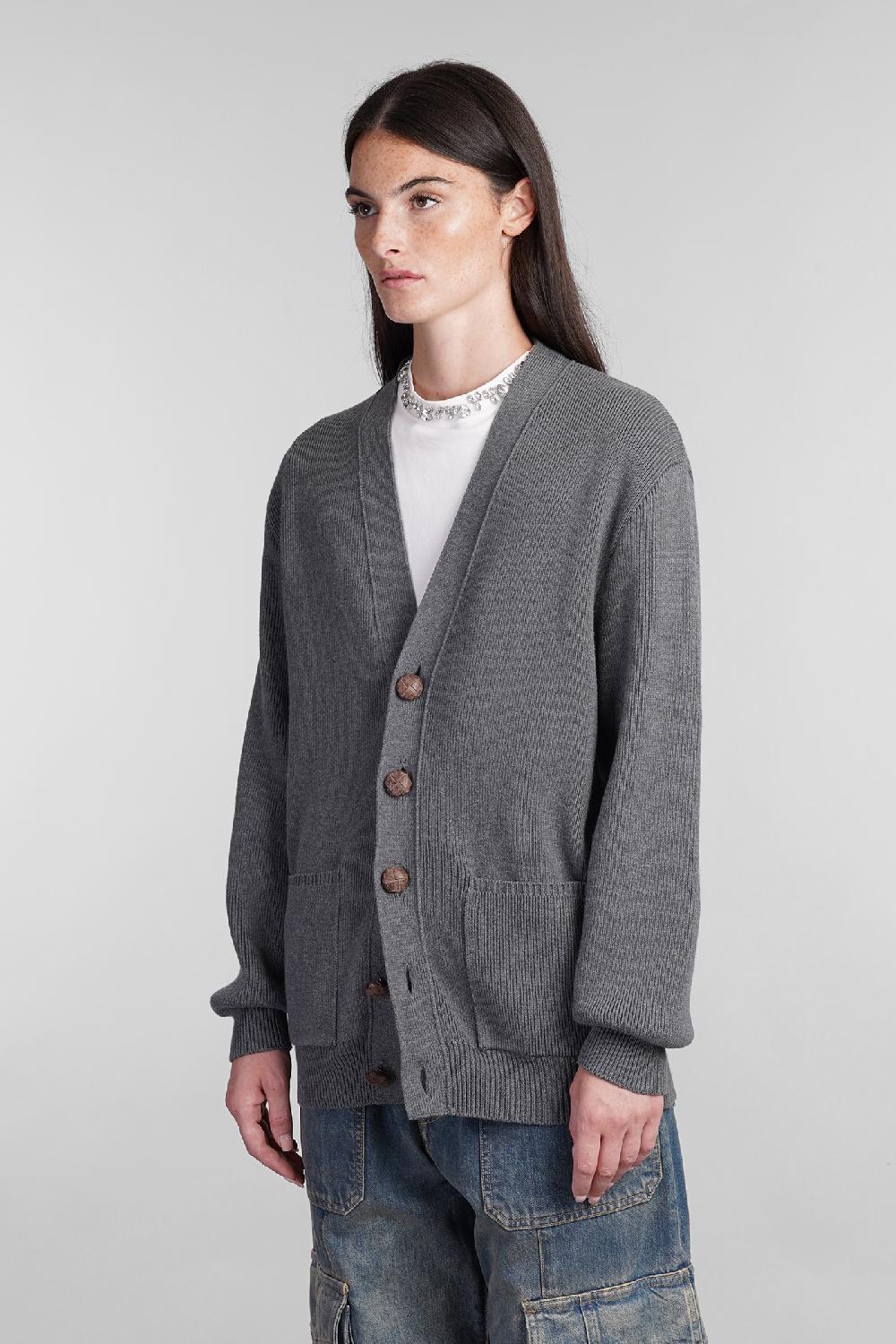 Deliberti Golden Goose Deluxe Brand Cardigan In Cotone Grigio Cod. 404900 - Deliberti The Luxury Shopping