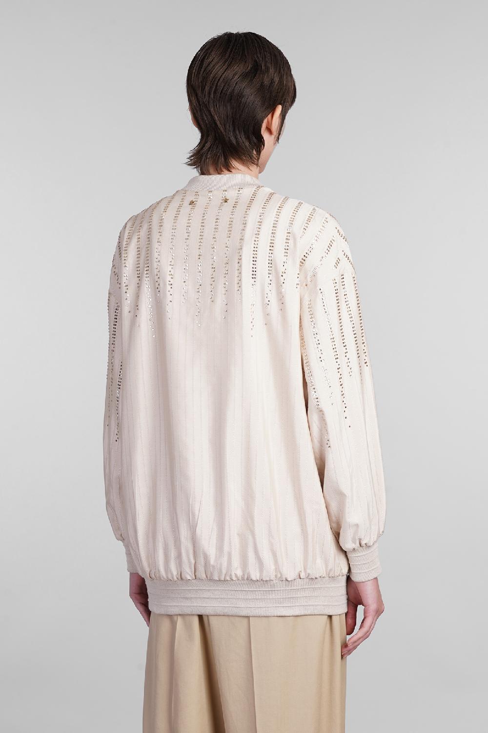 Deliberti Golden Goose Deluxe Brand Cardigan In Seta Beige Cod. 401568 - Deliberti The Luxury Shopping