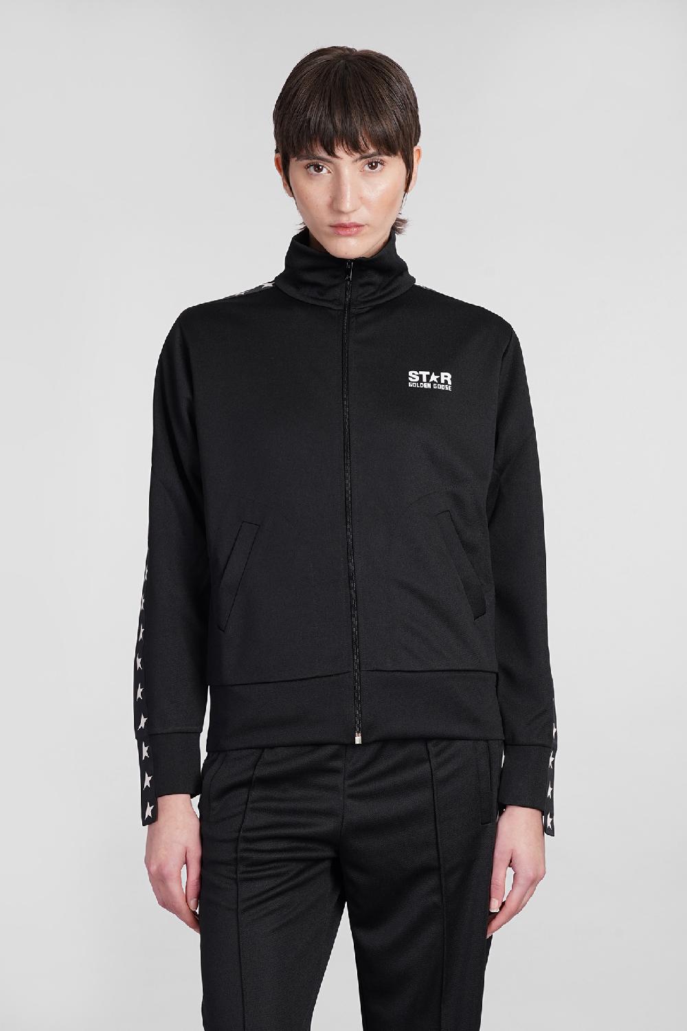 Deliberti Golden Goose Deluxe Brand Felpa in poliestere nero cod. 401569 - Deliberti The Luxury Shopping