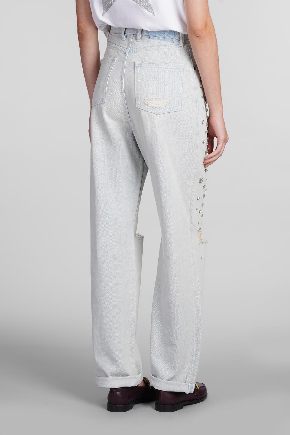 Deliberti Golden Goose Deluxe Brand Jeans In Denim Celeste Cod. 406524 - Deliberti The Luxury Shopping