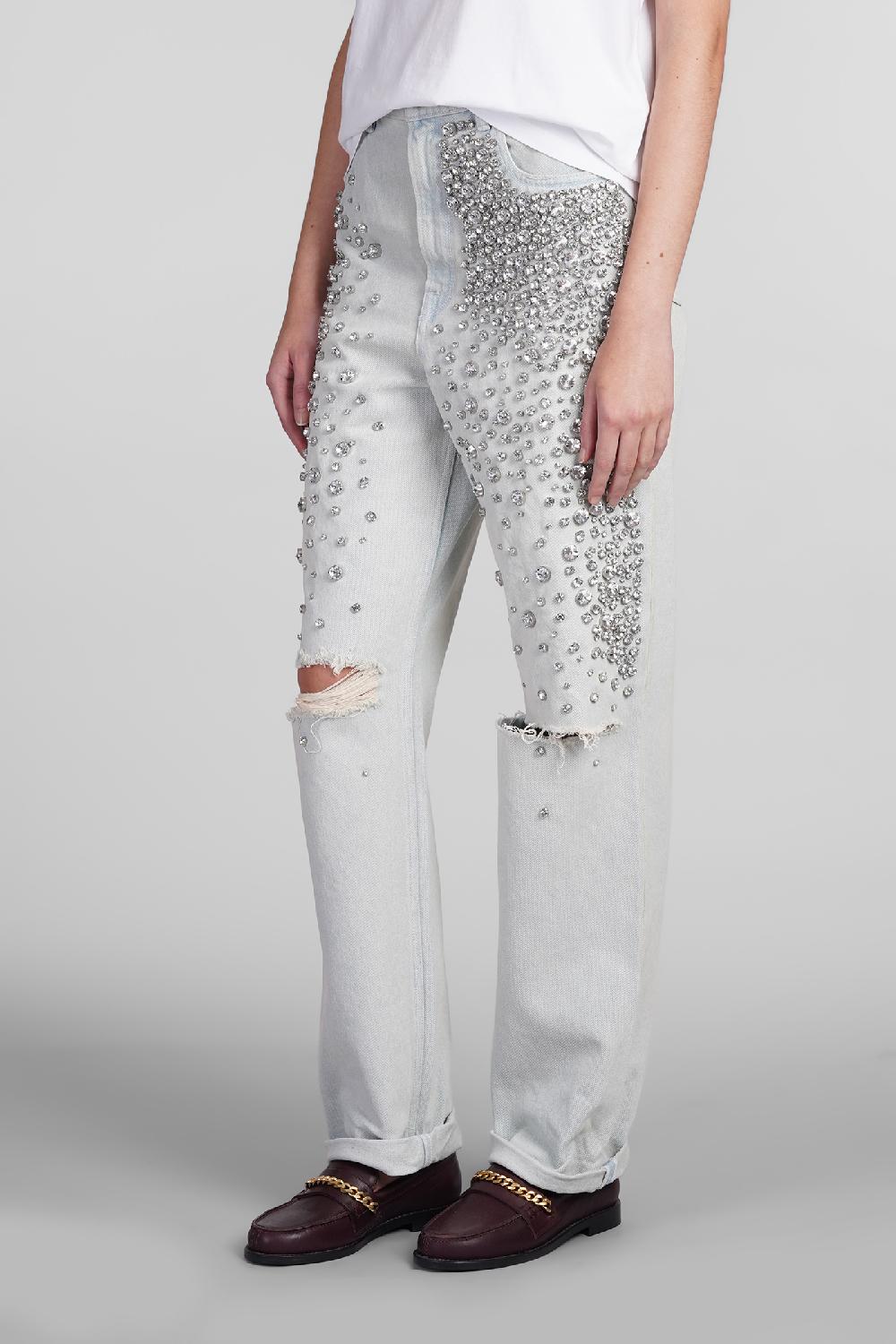 Deliberti Golden Goose Deluxe Brand Jeans In Denim Celeste Cod. 406524 - Deliberti The Luxury Shopping