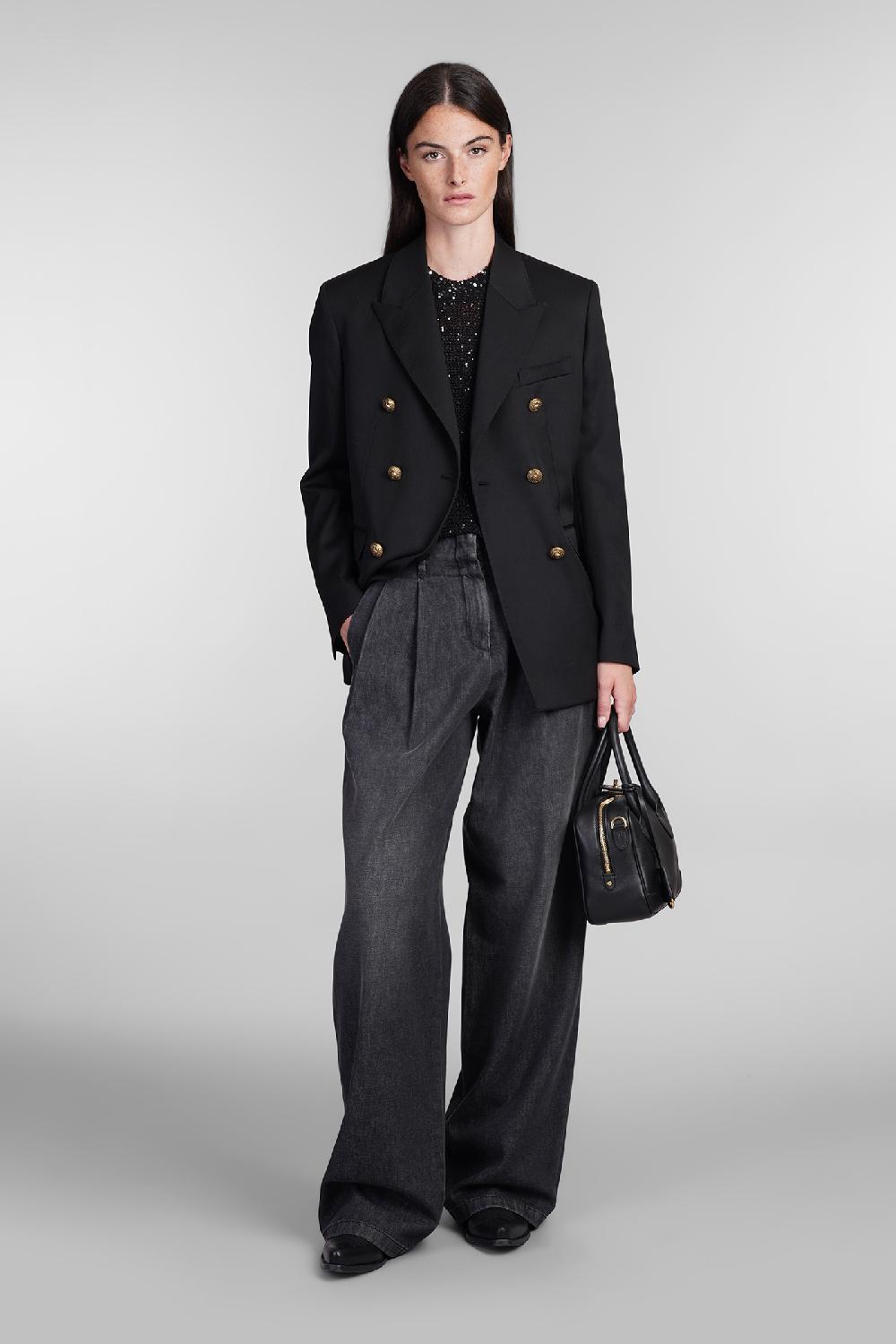 Deliberti Golden Goose Deluxe Brand Jeans In Denim Nero Cod. 404846 - Deliberti The Luxury Shopping