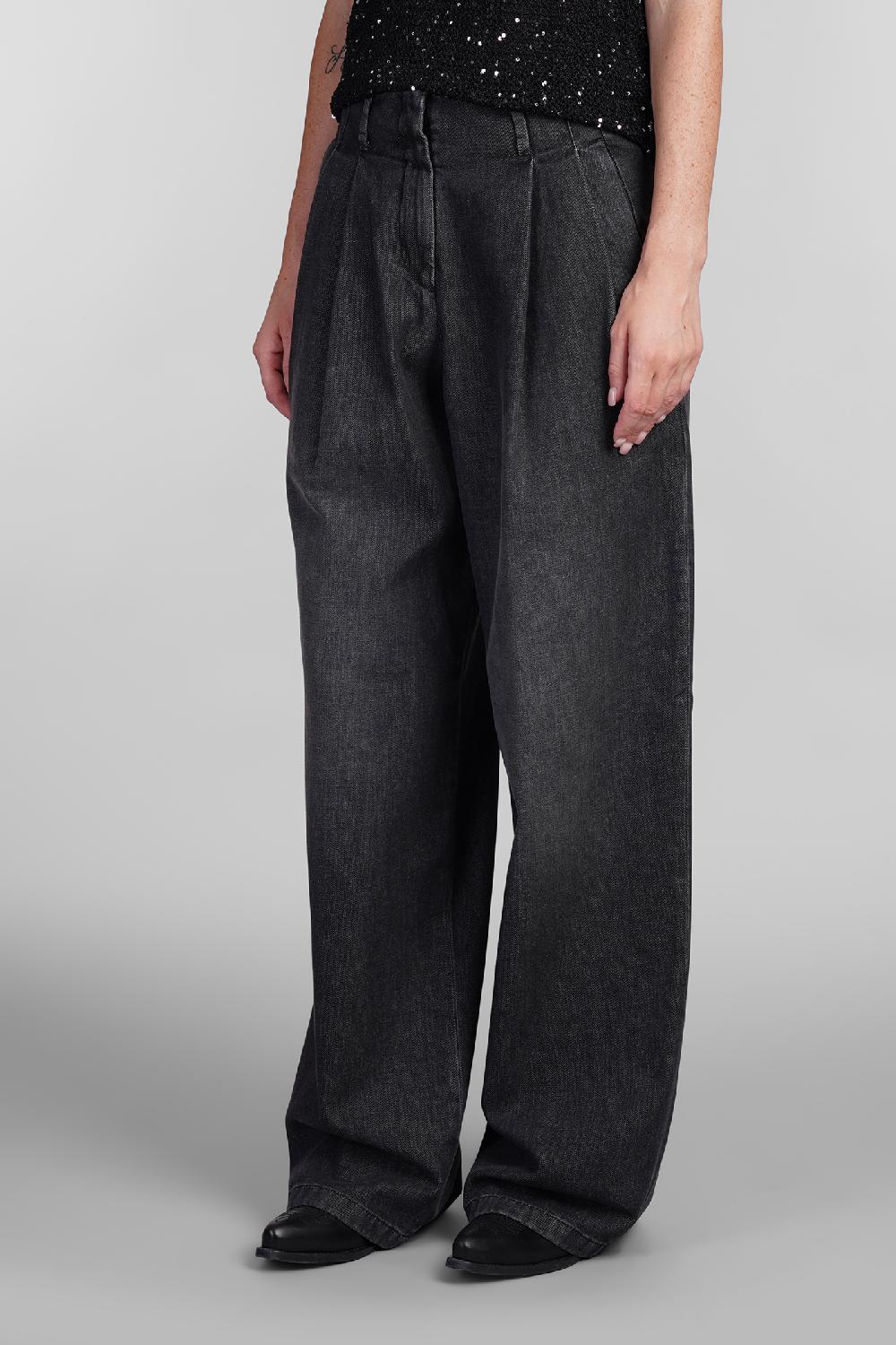 Deliberti Golden Goose Deluxe Brand Jeans In Denim Nero Cod. 404846 - Deliberti The Luxury Shopping